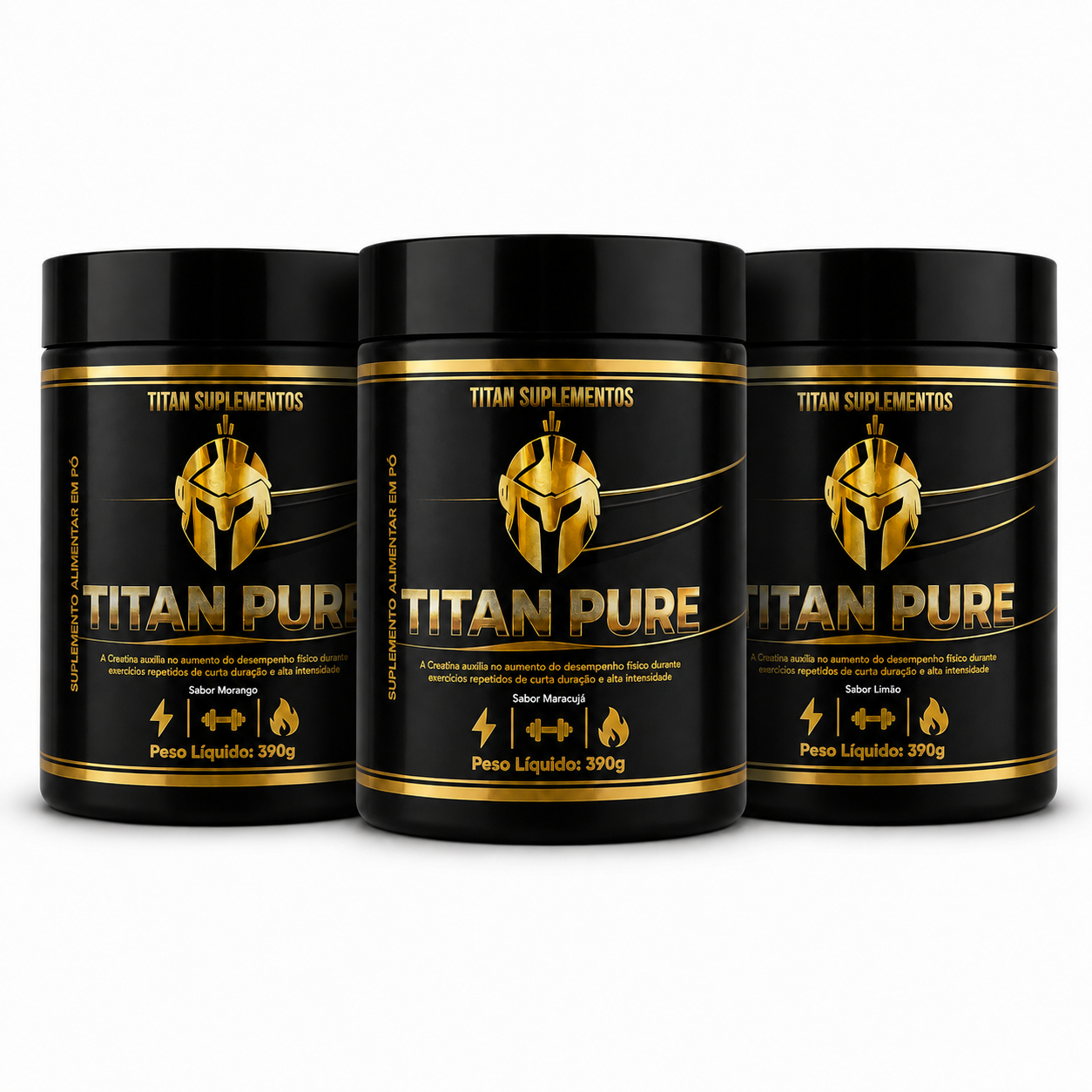 Titan Pure│ Pré-treino, creatina e termogênico