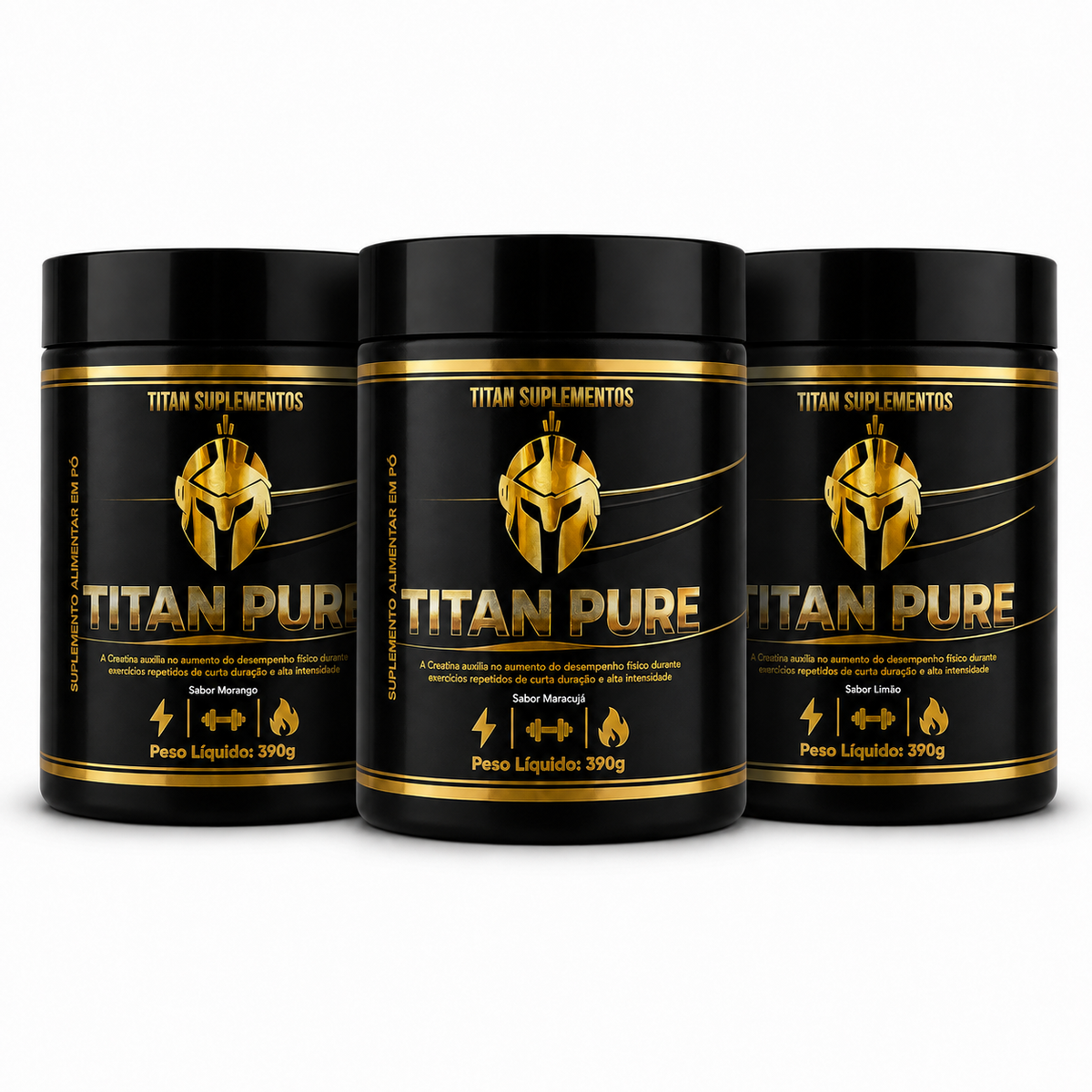 Titan Pure│ Pré-treino, creatina e termogênico